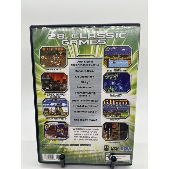 Sega Genesis Collection (Sony PlayStation 2, 2006) Game and Case - Tested - Picture 2 of 6